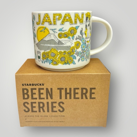 Japan Summer Yellow Travel Starbucks Been There Mug 14oz Collectible Souvenirs - Picture 9 of 16